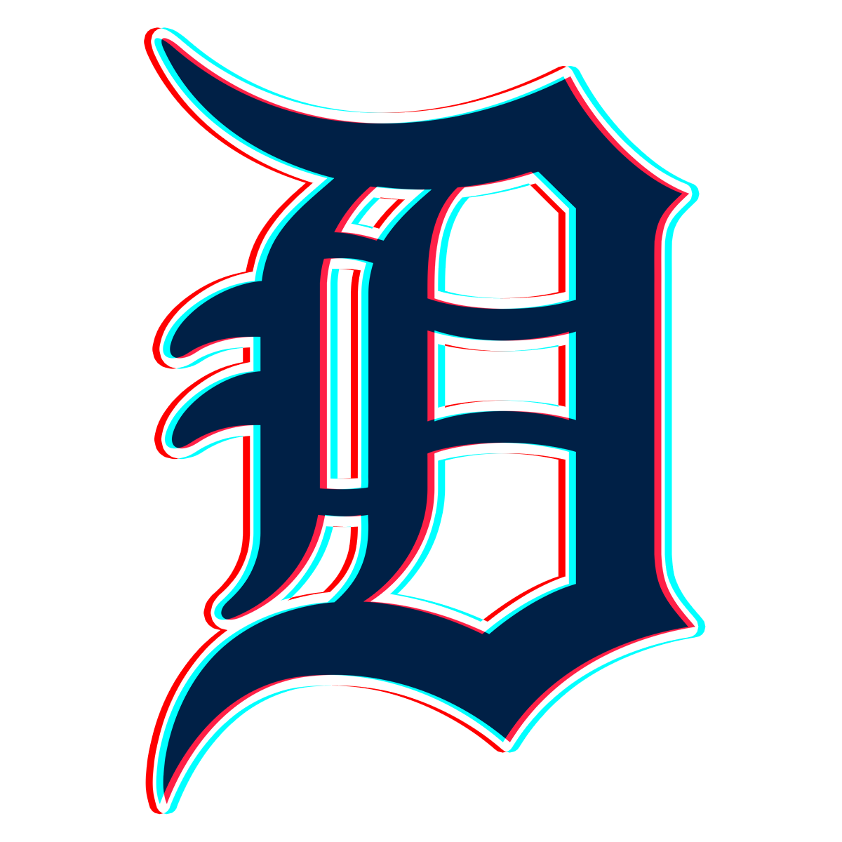 Phantom Detroit Tigers logo iron on paper